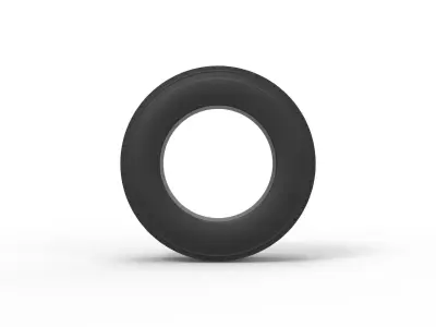 Semi truck tire Scale 1 to 25 3D print model