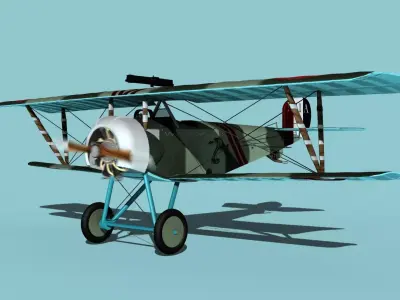Nieuport 11 VHP V07 3D model
