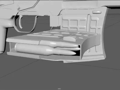 Low Poly SVD Dragunov Sniper Rifle 3D Model Low-poly 3D model