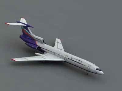 Tu 154m 3D model