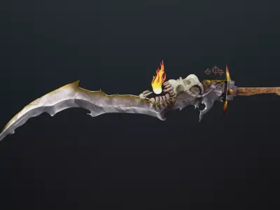 Sword stylized Low-poly 3D model