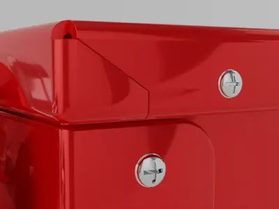 Martin-Horn-Anlage-mit-Dachkasten box with four speakers 3D model