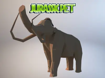 Mammoth Low-poly 3D model