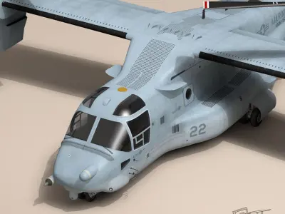 V-22 Osprey US Marines 3D model