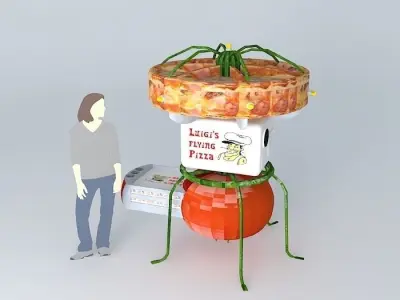 The good drone ARGO AIRCRAFTS 0800 pizzadrone Free 3D model