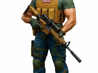 Soldado Tatico  Tactical Soldier  3D model