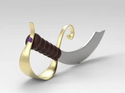 pirate sword 3D model shop