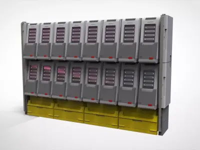 Sci-fi Architecture kitbash 54 3D model