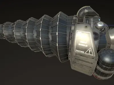 Berserker Drill Low-poly 3D model