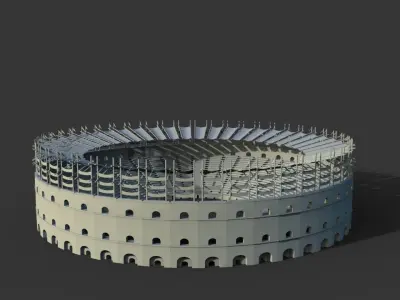 Gladiator Arena Low-poly 3D model
