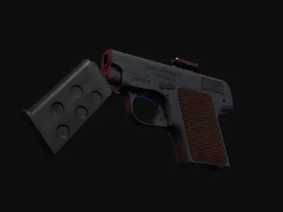 Gun Colt Free low-poly 3D model