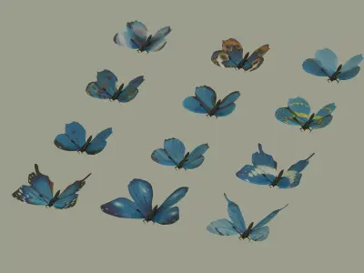 Butterflies 3D model