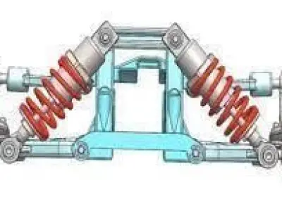 Car Suspension System  Free 3D model