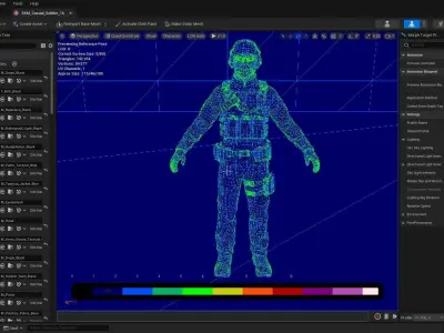 Casual Soldier 16 Low-poly 3D model