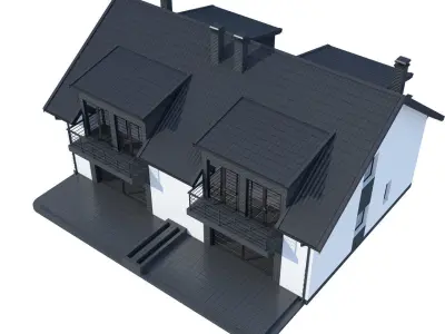 Private House model 2 3D model