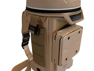 Tactical Insulated Hydration Container 3D model