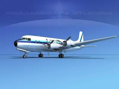 Douglas DC-6 Eastern Airlines 2 3D model
