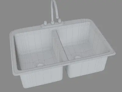 Kitchen Sink Free low-poly 3D model purchase