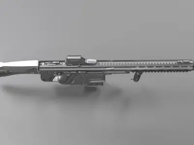 Heckler and Koch G56 - automatic rifle 3D model