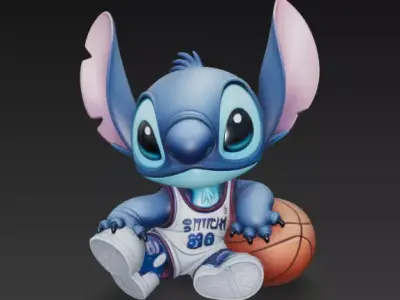 Stitch - basketball 3D print model