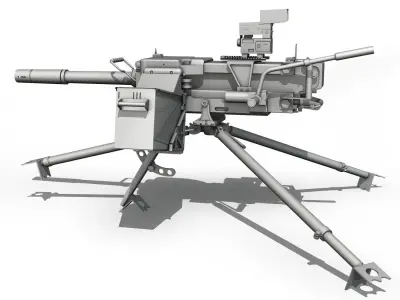 40mm Grenade Machine Gun 3D model