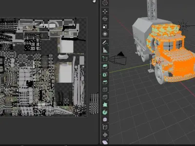  P-18 Spoon Rest D Radar Low-poly 3D model