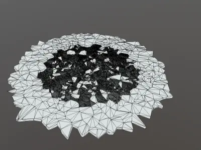 Ground Crack Collapse 01 3D model
