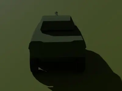 Engesa EE-9 Cascavel Low-poly 3D model