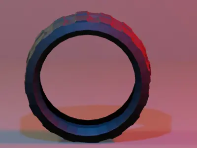  OFFROAD TYRE Low-poly 3D model