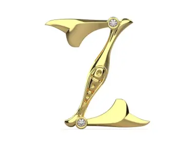 Alphabet Latin Z 3D print model purchase