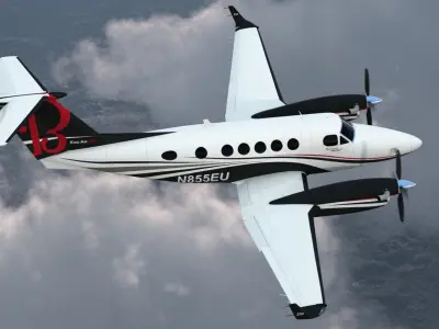 Beechcraft Super King Air 250 3D Model