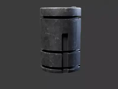 Sci-Fi EMP Grenade - Game Ready PBR Low-poly 3D model