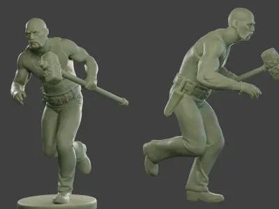 Bill HammerMan BH1 0004 3D print model