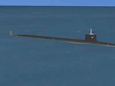 Virginia class SSN 777 USS North Carolina 3D model