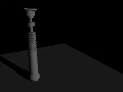 Lightsaber lamp 3D model