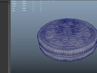 Oreo Cookie Free low-poly 3D model