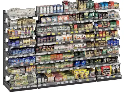 Tea shelves 3D model