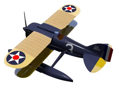 Curtiss R3C2 3D model