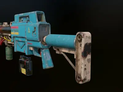 Laser Rifle Low-poly 3D model