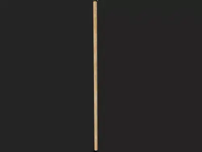Fukuro Yari Japanese Weapon - Clean and Dirty Low-poly 3D model