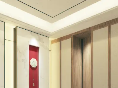 private style room New Chinese 3D model