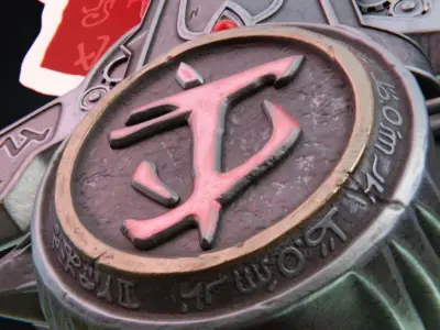 The crucible sword DOON ENTERNAL Low-poly 3D model