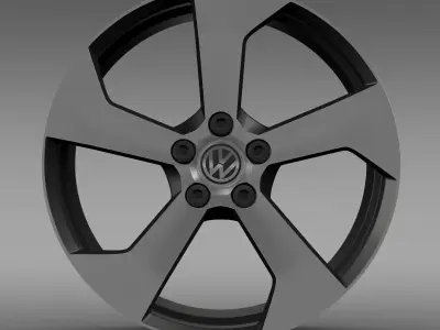 Volkswagen Golf GTI rim 2 3D model