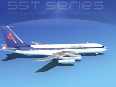 Boeing 707-320 SS Donaldson Intl 3D model