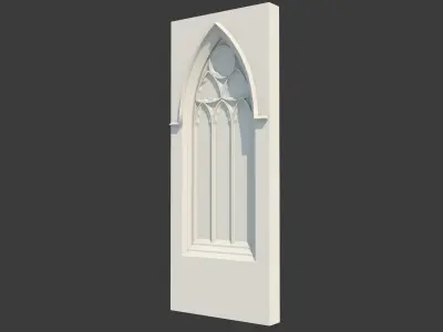 Medieval Gothic Window 02 3D model
