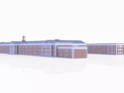 Central State Asylum Milledgeville 3D model