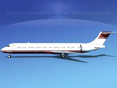McDonnell Douglas MD-87 Corporate 9 3D model
