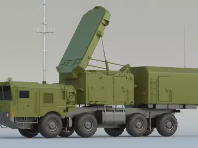 92N6 Grave Stone Radar 3D model