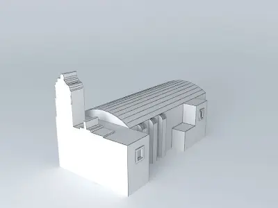 Parish of Santiago Apostol, in Mapimi, Durango. Free 3D model