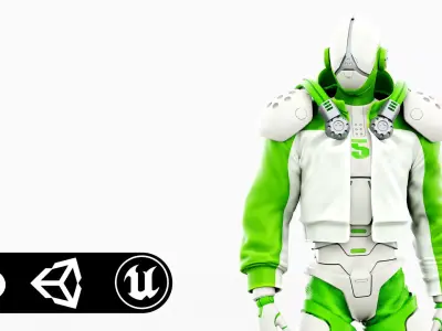 CYBORGTOPIA B-6  Rigged for Unreal Engine - Unity - MIXAMO 3D model